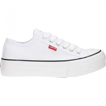 Zapatillas de Lona con Plataforma para Mujer Levi's VBAL0031T HIGH BALL 0061 WHITE