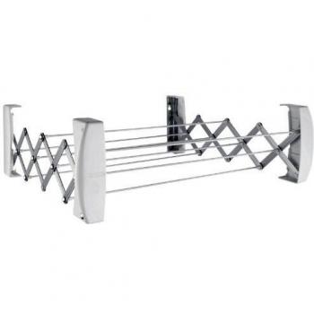 Leifheit Tendedero de Pared Teleclip 42 Extendable, Tendal Extensible con 8 Varillas, Tendedero Plegable de 4.20 m para Interior y Exterior
