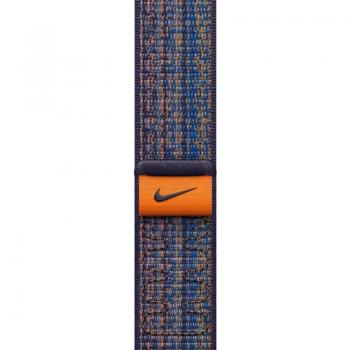 CORREA APPLE WATCH 45MM NIKE SPORT LOOP GAME ROYAL / ORANGE