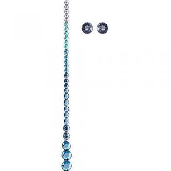SWAROVSKI 5457405 - Pendientes de botón para Mujer, Azul