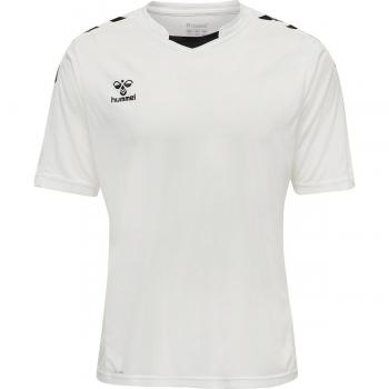 Camiseta Hummel Hmlhmlcore Blanco S Hombre, 100% poliéster, manga corta, diseño deportivo, transpirable y ligero