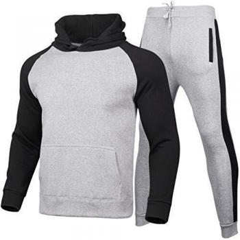 Chándal de Hombre 2 Piezas,con Ropa de Deporte Top Sudadera,Moda Slim Fit Otoño y Invierno Chándal Completo,para Correr Entrenamiento,Deportivo Informal