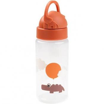 Botella con Pajita Happy Clouds Papaya