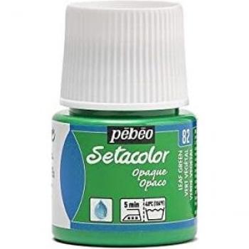 Pintura Textil Setacolor Opaco 45 ml Verde Vegetal Pébéo