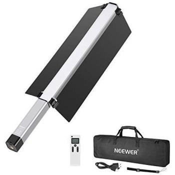 Neewer Varita de LED Luz de Video de Mano Palo para Fotografía Kit Iluminación con Barndoor/Control Remoto/Bolsa Transporte,USB Recargable/10 Niveles de Brillo/1500 Lumen/3200K-5600K