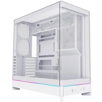 Montech HS02 Caja de Torre ATX Blanco, PC Gaming, Alto Flujo de Aire, Diseño Reversible, Panel Frontal de Vidrio Templado