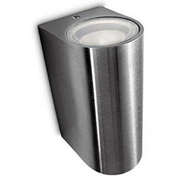 Philips myGarden - Linterna de pared de ruiseñor, requiere 2 x 35 W GU10 bombillas, acero inoxidable, sin bombilla