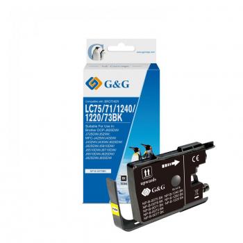 Compatible G&G Brother LC1240XL/LC1220XL Negro Cartucho de Tinta LC1240BK/LC1220BK