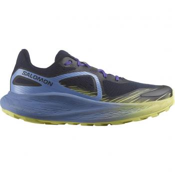 Zapatillas Salomon Glide Max TR Hombre Azul Marino Verde Lima - Talla 44