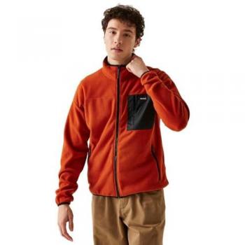 Regatta Men's Lightweight Full Zip Fleece Jacket Red Ochre