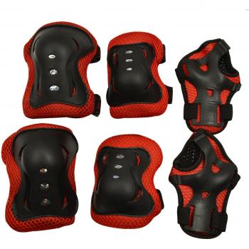 6pcs Juego de protecciones - WinCret Rodilleras Protecciones Infantiles, Codo Muñeca Protección para Multi-deportes: Vespa, Monopatín, Bicicleta, Patinaje
