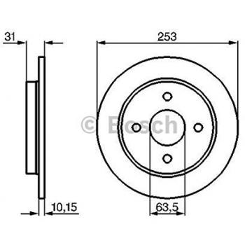 Bosch 986478344 disco de freno
