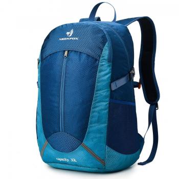 NEEKFOX Mochila de Senderismo Ligera Plegable 30L Viaje Día de Escalada Pack para Hombre Mujer, Peso Ligero Compacta Resistente al Agua Mochila para Deportivas Exterior Acampada