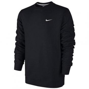 Nike Club Ft Crew - Sudadera para hombre, color negro / blanco, talla M