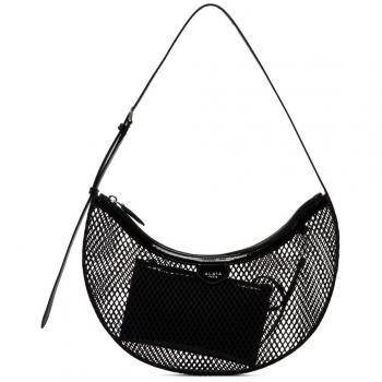 Alaia Women's demi Lune One Piece Shoulder Bag in Black | AA1S02731CA266999