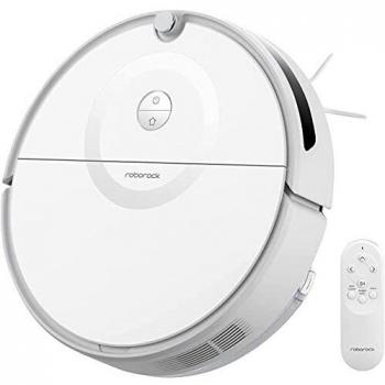 roborock E5 Robot Vacuum and Mop, 2500Pa de Fuerte succión, Deposito de Polvo 640ml y Agua 180ml, Wi-Fi, Control de App, Funciona con Alexa - Blanco R100014