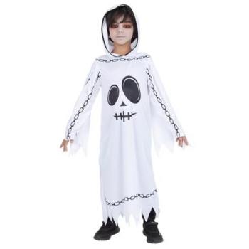 Disfraz Infantil de Fantasma Encadenado con Capucha - Licencia Oficial para Halloween, Truco o Trato y Carnaval