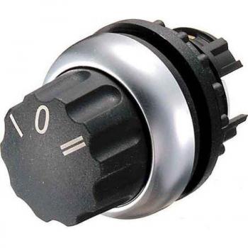 Eaton M22-WR3 Selector Switch, 3 Positions, Black, IP65, PVC Front Ring
