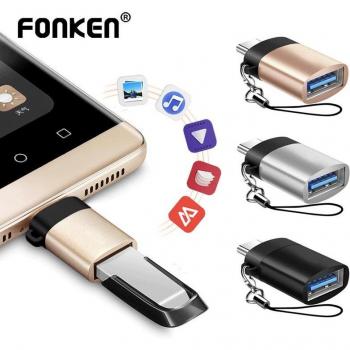 Adaptador Micro USB 3.0 OTG a Type-C para Samsung y Xiaomi - Sincronización de Datos, Conector para Mouse y Memoria Flash, Color Plata