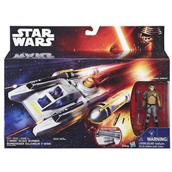 Star Wars vehículo Speeder con figura chatarrera Rey