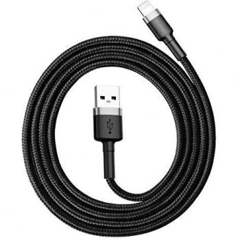 Cable USB a Lightning Baseus Cafule 1 m Negro/Gris