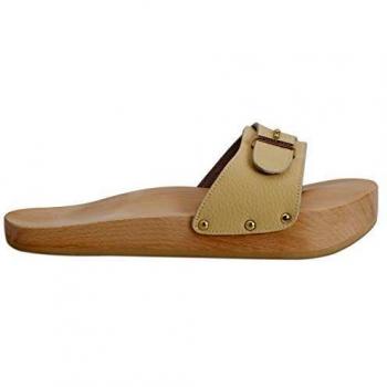 Lanaform Dynastatic Slimming Women's Sandals - Firming, Cellulite-Reducing, Beige Size 6 UK