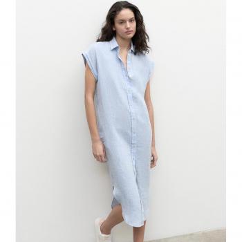 Vestido midi de manga corta Ecoalf