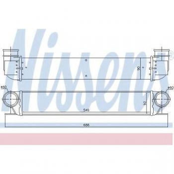 Intercooler Turbo Nissens 96726 de alto rendimiento