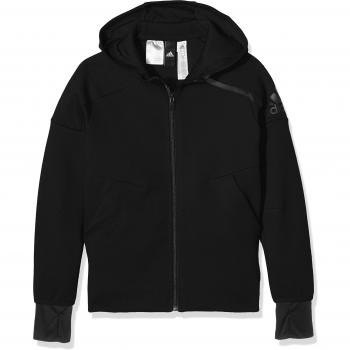 adidas YB AA ZNE FZ - Sudadera para niño, color negro, talla 128
