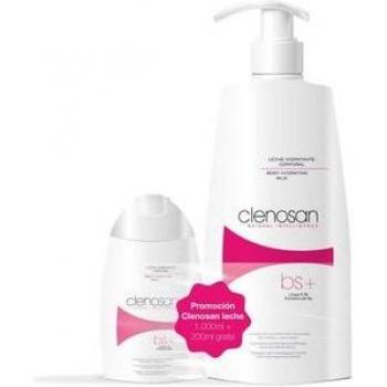 Clenosan Pack BS+ Leche Hidratante 500ml - Leche Corporal Hidratante, formato de 500 ml, ideal para piel seca, fórmula nutritiva y emoliente, proporciona hidratación profunda y suavidad a