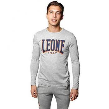 Leone - Leone 1947 Apparel Camiseta de Manga Larga para Hombre - Gris Melange