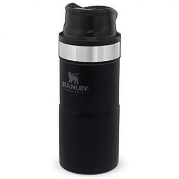Stanley Classic Engravable Black Trigger-Action Travel Mug 350ml
