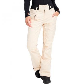 Pantalones de Esquí/Snowboard Burton Marcy 2L High Rise Stretch Blancos Mujer - Talla M