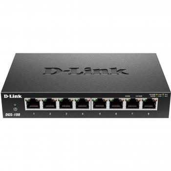 D-Link DGS-108 - Switch Black