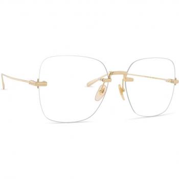 Gucci GG1150O 001 59 Gold Optical Frame Stylish and Versatile Glasses for Women, Yellow, Size: 59 MM