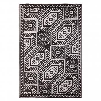 Alfombra de exterior Eschert Design 182x122 cm con diamantes