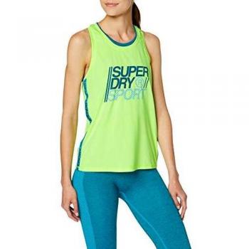 Superdry Core Loose Vest Camiseta, Mujer, Lemonade, 12