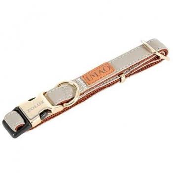 Collar ajustable para perro Zolux Mayfair 20mm color taupe