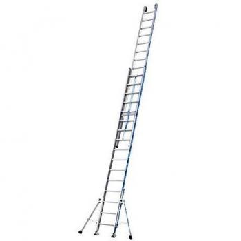 Escalera Corredera Platinium 500 Agrip de 2 Tramos - Altura Máxima de Trabajo 7.88m - 16 Peldaños - Tubesca-Comabi