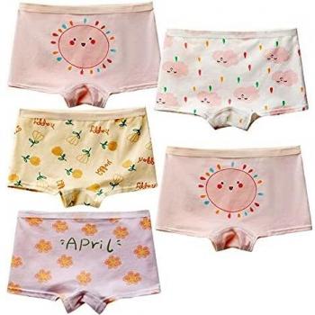 MiSense Braguitas Niñas Paquete de 5 Algodón Bragas Niña Suaves Boxer Calzoncillos para Bebés 2-11 años