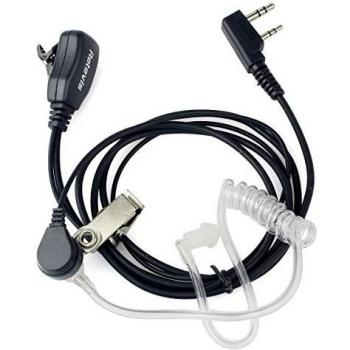 Retevis Kit Bodyguard Auricular Transparente Antirruido Con Micrófono PTT para Walkie-talkis KENWOOD PUXING QUANSHENG TYT HYT BAOFENG BF-888S UV5R H777