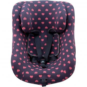 Funda para silla de coche compatible con Joie Spin 360º y Nuna Rebl Jyoko Fluor Heart