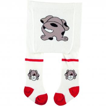 ch-home-design - Medias - para bebé niño Wollweiß/Rot