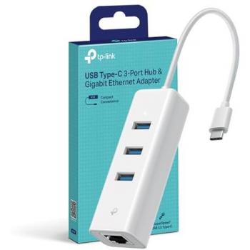Adaptador de Red USB Tipo C 2 en 1 TP-Link UE330C con Ethernet Gigabit