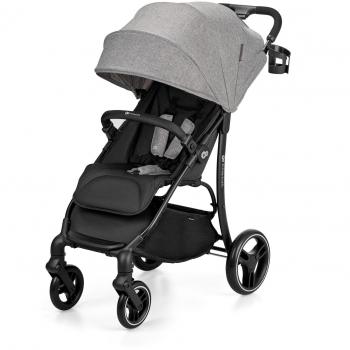 Kinderkraft TRIG2 Silla de Paseo Gris, Carrito Bebé Reclinable, Fácil Plegado con Una Mano, Ligero, Incluye Práctico Portavasos, H