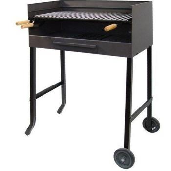 IMEX EL ZORRO 71534 - Barbacoa con Parrilla de INOX, 72 x 40 x 100 cm, Color Negro