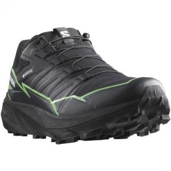 Salomon Zapatillas de trail running de hombre Thundercross GTX, GORE-TEX, color negro y verde, talla 41(1/3) EU