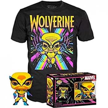 Set Funko Pop! y Camiseta de Manga Corta Marvel Wolverine Luz Negra