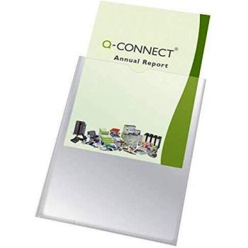 Q-Connect Funda Portadocumento din A4 150 Micras Pvc Transparente 210X297 Mm