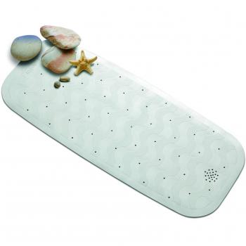 Rayen Alfombra para Banera con Ventosas, Blanco, 35 x 74 cm